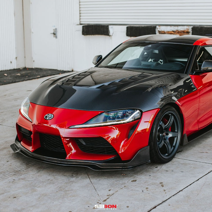 Seibon TV-Style Carbon Fiber Hood for 2020+ Toyota GR Supra