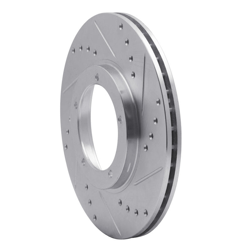 R1 67-88 Porsche 911 Front Right Drilled And Slotted Silver Brake Rotor