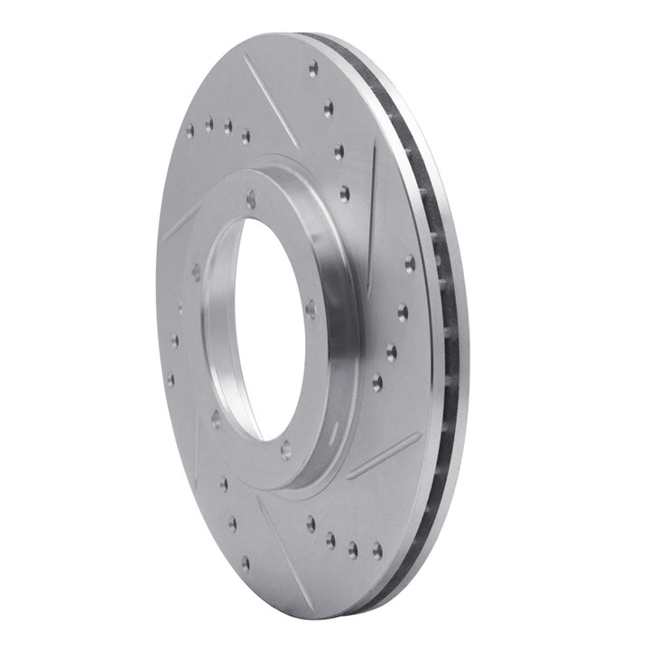 R1 67-88 Porsche 911 Front Right Drilled And Slotted Silver Brake Rotor