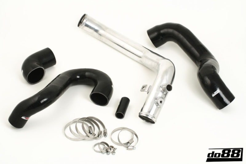 do88 Aluminum Pressure Pipe Kit - Saab 9-5 1998-2001 - Black