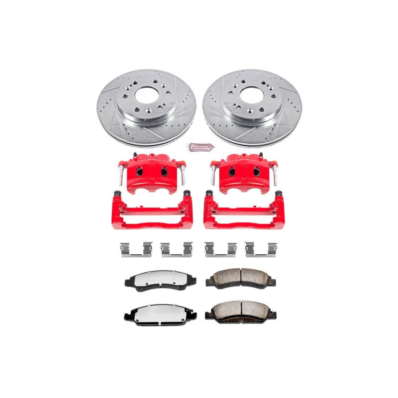Power Stop 15-20 GMC Yukon XL Front Z36 Truck and Tow Kit with Cals