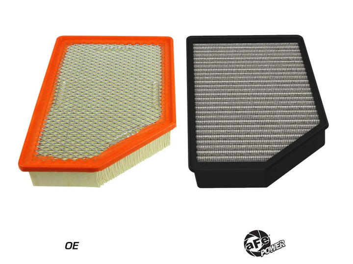 aFe 20-25 GM V8-6.6L (td) L5P OE Replacement Air Filter With Pro DRY S Media