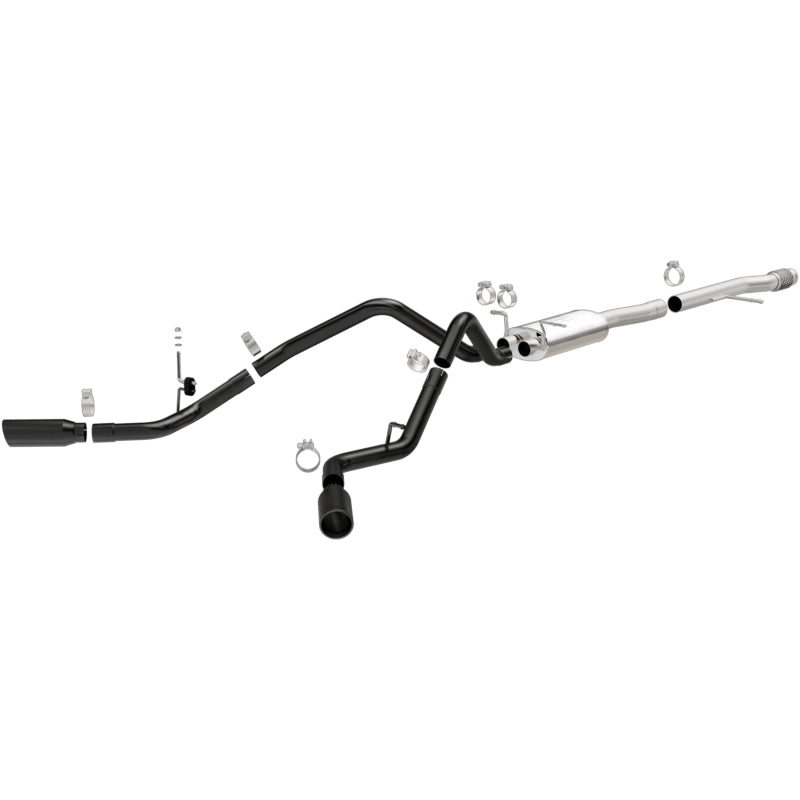 Magnaflow SYS Cat-Back 3.5in Black Dual Split Rear Tips 14-15 Chevy Silverado GMC Sierra 4.3L 5.3L