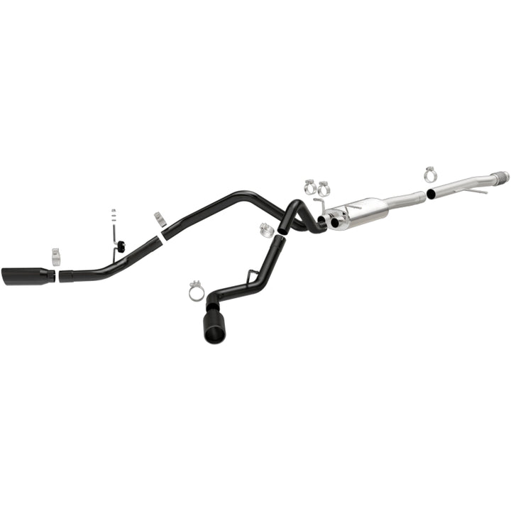 Magnaflow SYS Cat-Back 3.5in Black Dual Split Rear Tips 14-15 Chevy Silverado GMC Sierra 4.3L 5.3L