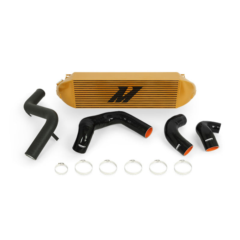 Mishimoto Gold Intercooler with Black Pipes for 2013-2018 Ford Focus ST - OneFastShop