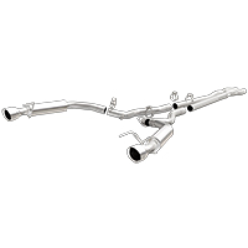 Magnaflow Cat Back Exhaust System SS 2.5in Competition Dual Split Polished 4.5in Tips 2015-2017 Ford Mustang V6 3.7L - OneFastShop