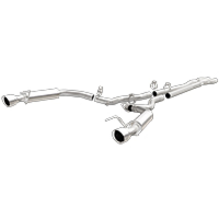 Magnaflow Cat Back Exhaust System SS 2.5in Competition Dual Split Polished 4.5in Tips 2015-2017 Ford Mustang V6 3.7L - OneFastShop
