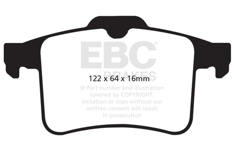 EBC Redstuff Rear Brake Pads for Jaguar XF 5.0 Supercharged (2010-2015) - OneFastShop