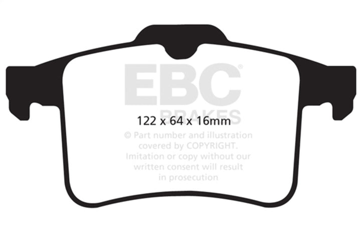 EBC Redstuff Rear Brake Pads for Jaguar XF 5.0 Supercharged (2010-2015) - OneFastShop