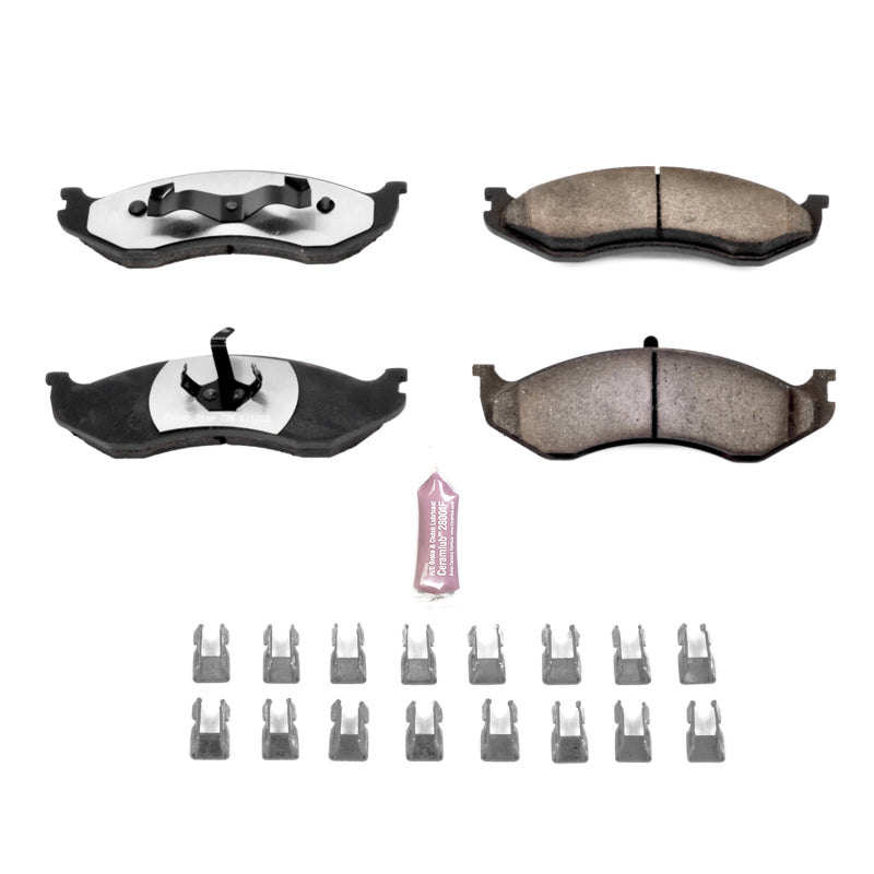 PowerStop Z36 Truck & Tow Brake Pads - Front  Jeep Wrangler, Cherokee, Grand Cherokee (1990-2006)