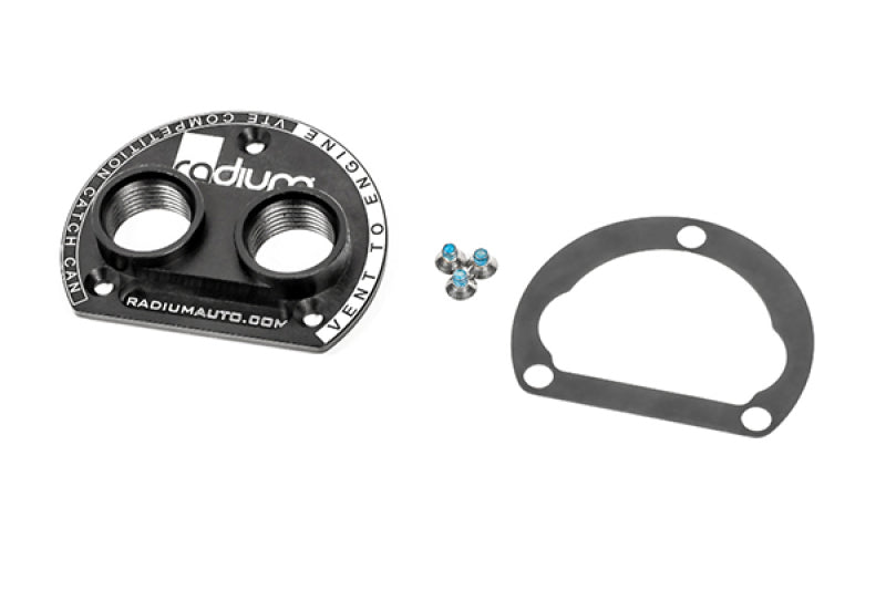 Radium Engineering VTA to VTE Catch Can Adapter Plate - 10AN ORB Ports