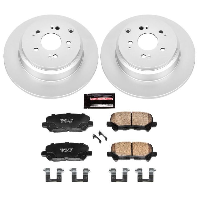 PowerStop Z17 Evolution Rear Coated Brake Kit - Honda Pilot / Odyssey / Acura MDX 2007-2017