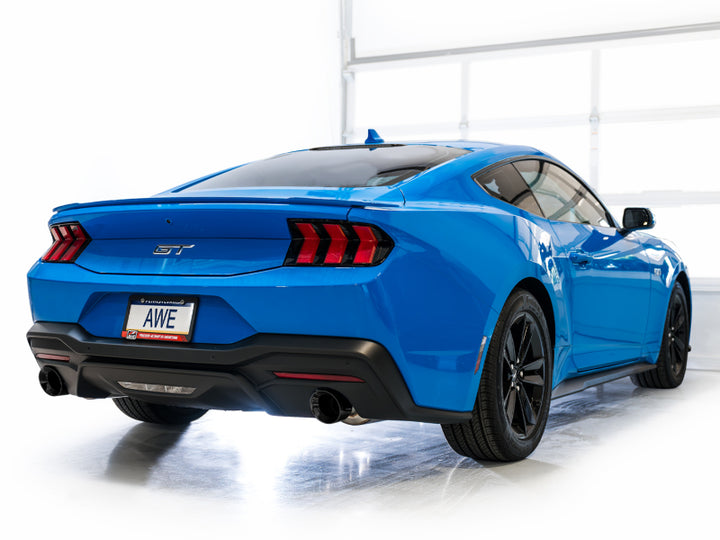 AWE Touring Catback Exhaust for 2024 Ford Mustang GT Fastback S650 RWD with Dual Diamond Black Tips