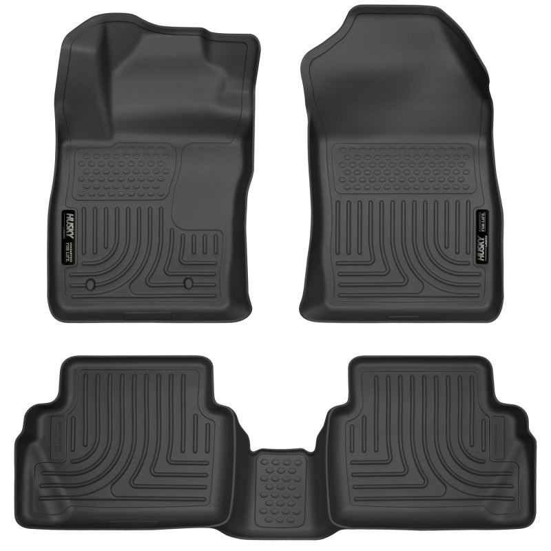 Husky Liners WeatherBeater Combo Black Floor Liners for 11-12 Ford Fiesta - OneFastShop