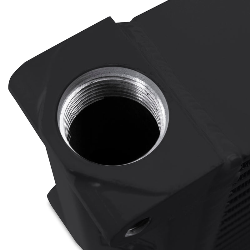 Mishimoto Oil Cooler Heavy Duty 17in Same Side Outlet Black