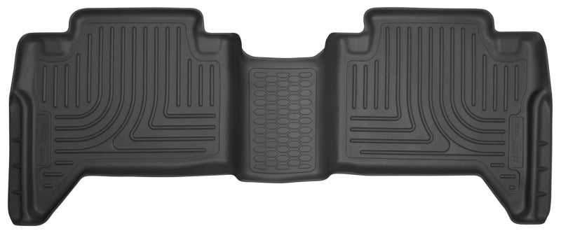 Husky Liners WeatherBeater 2nd Row Floor Liner - Toyota Tacoma Crew Cab (2016-2023) - Black