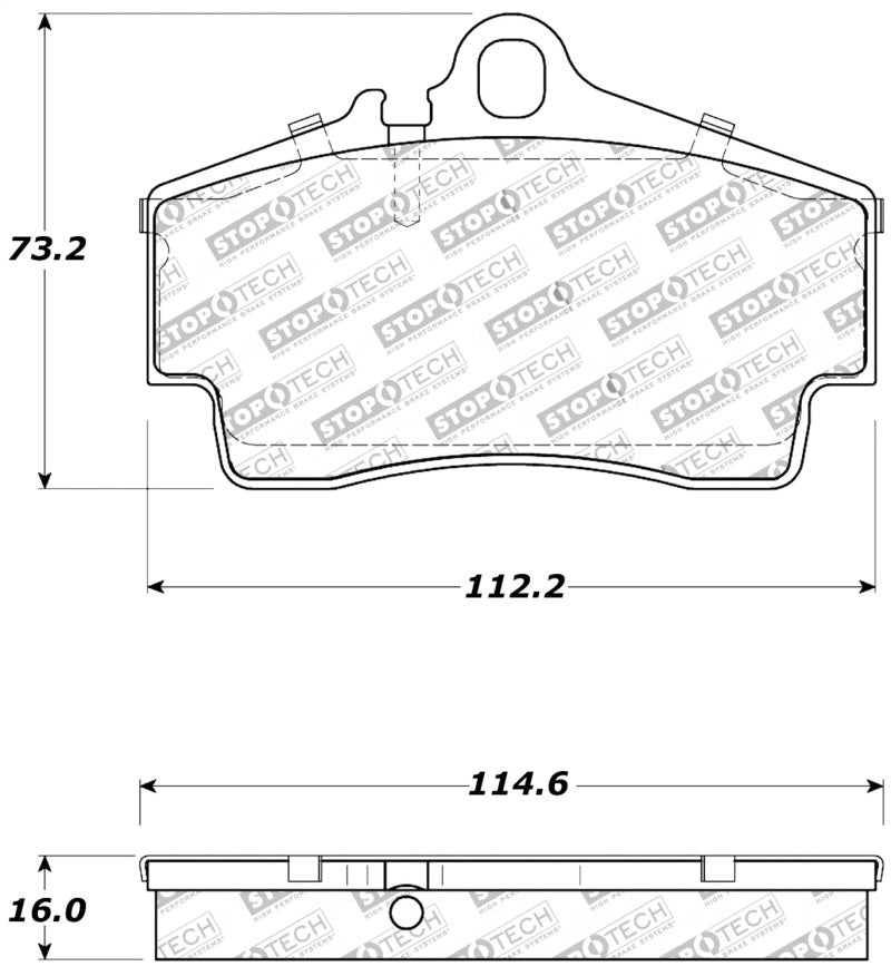 Stoptech Performance Rear Brake Pads Para-Aramid Kevlar 1997-2008 Porsche Boxster Boxster S 911 - OneFastShop