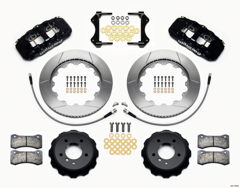 Wilwood AERO6 Front Hat Kit 14.00 for 2007-2011 BMW E90 Series w/Lines - OneFastShop