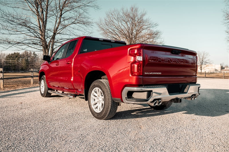 Corsa Performance Cat-Back Exhaust System for Chevrolet Silverado 1500 - Dual Rear Exit - Twin 4in Polished Pro-Series Tips - 2019-2023