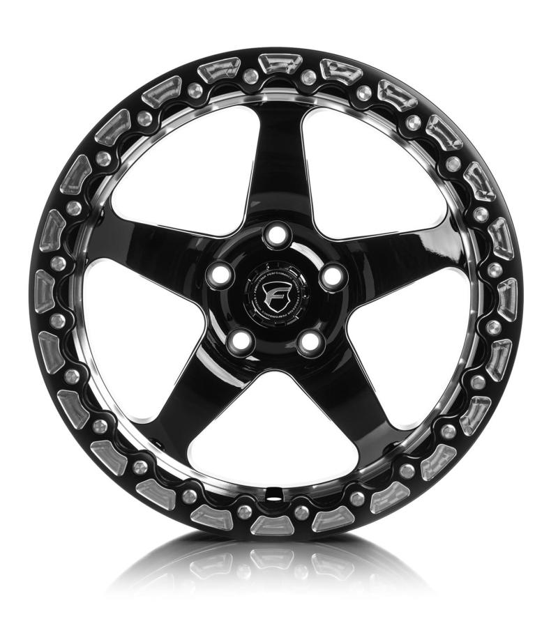 Forgestar D5 Beadlock Flow-Formed Wheel 18x12 - 5x120 ET56 Gloss Black, view 3