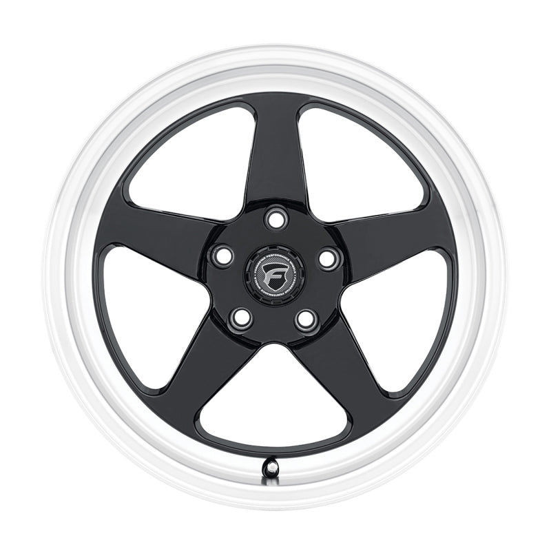 Forgestar D5 Drag Flow Formed Wheel 18x5 - 5x120.65 ET-10 Gloss Black Diamond Lip, view 2
