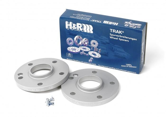 H&R Trak+ 18mm DR Wheel Spacer – Bolt Pattern 5/112 Center Bore 66.5 Bolt Thread 14x1.5 Black (18) - OneFastShop