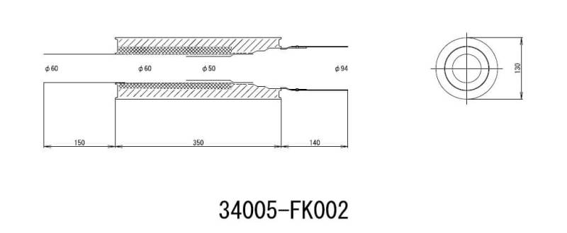 HKS Hi-Power Titanium Muffler 130mm - Universal