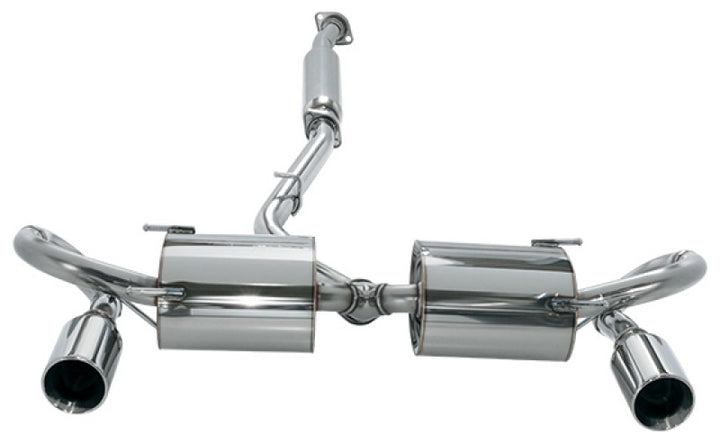 HKS LegaMax Sports Cat-Back Exhaust - Toyota 86 / Subaru Brz (ZN6/ZC6) Polished Tips, view 2