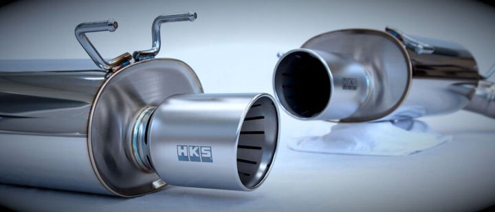HKS Super Turbo Muffler Urban Matte Edition Exhaust - Nissan Skyline GT-R (BNR32) 1989-1994, view 4