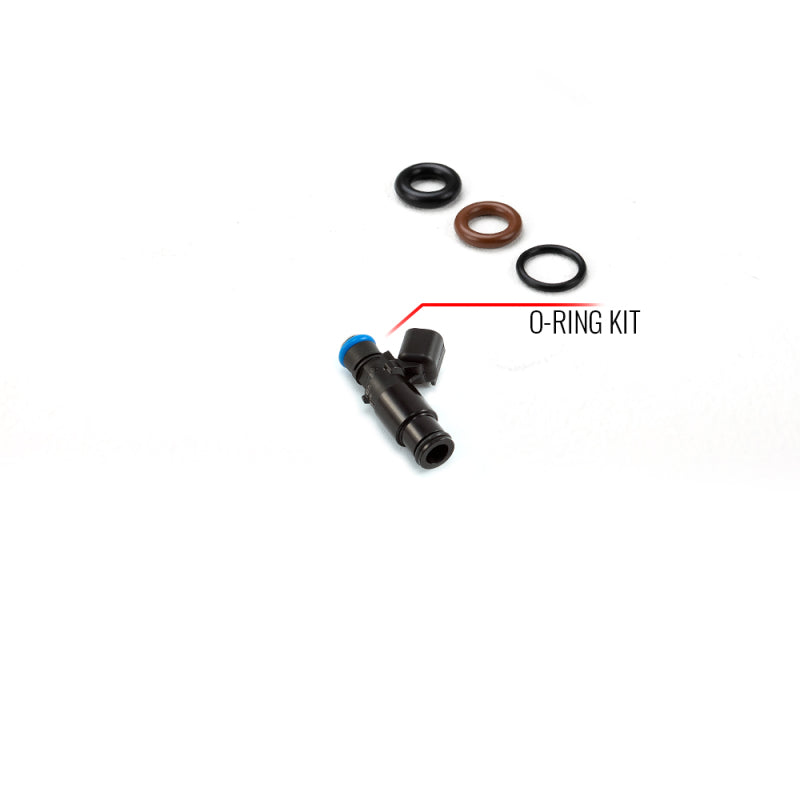 Injector Dynamics Injector Seal Service Kit - 14mm Top O-Ring, 14mm Black Bottom Adapter