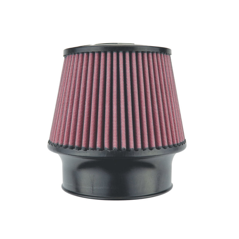 Injen High Performance Oiled Black Air Filter - 4.5in Flange / 6.75in Base / 5in Media Height / 5.35in Top