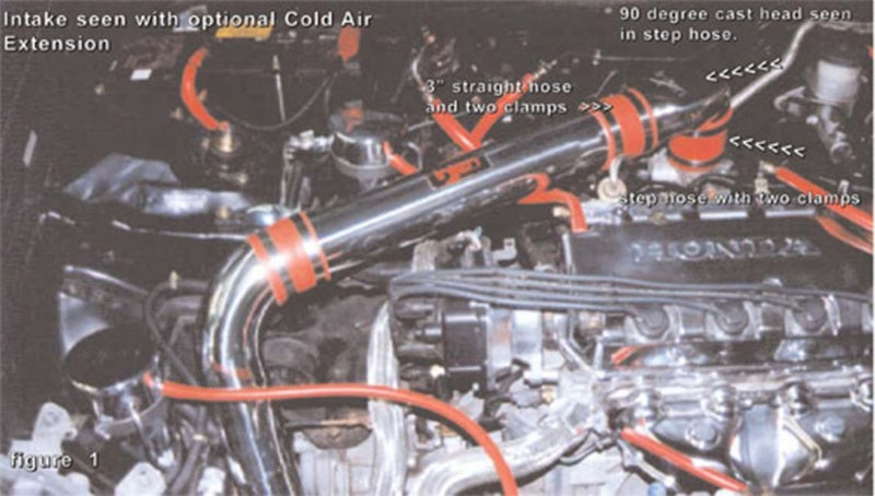 Injen IS Short Ram Intake - Honda Civic CX / DX / LX 1996-2000 - Polished, view 4