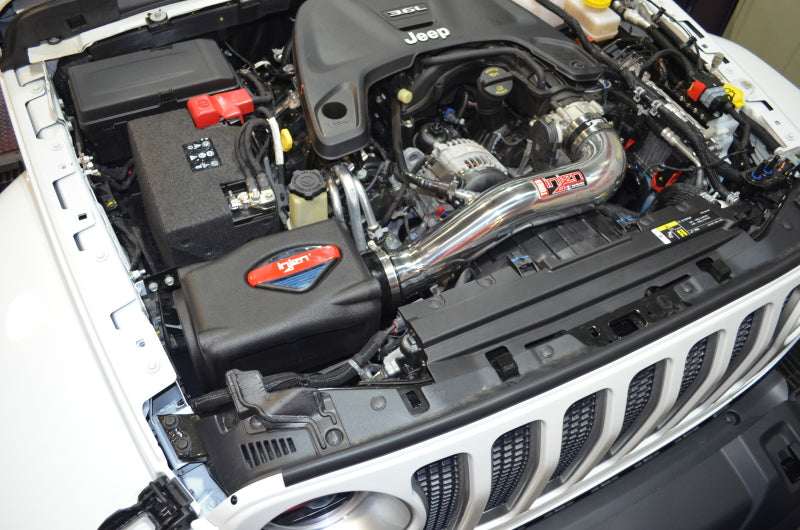 Injen Power-Flow Cold Air Intake - Jeep Wrangler JL / Gladiator V6-3.6L 2018-2025 - Polished, view 2