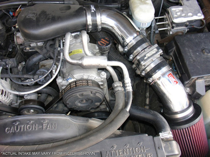 Injen Power-Flow Cold Air Intake - Chevrolet S10 / Blazer / GMC Sonoma / Jimmy 4.3L 1996-2005 - Wrinkle Black, view 4
