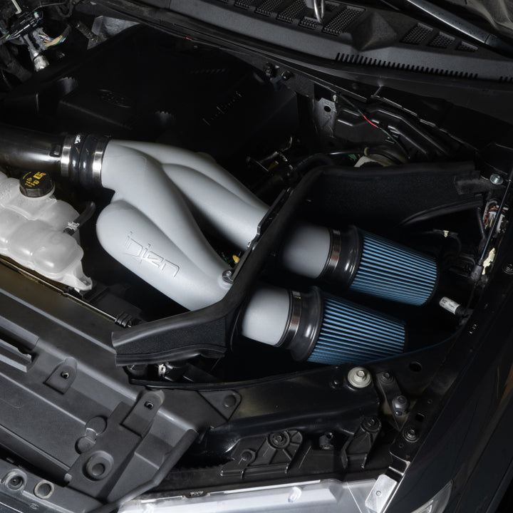 Injen Power-Flow Cold Air Intake - Ford F150/Expedition 2015-2025 - Cement Gray, view 2