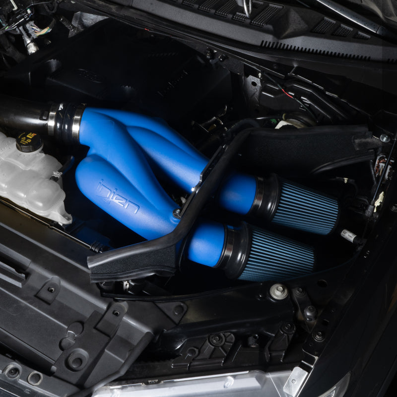 Injen Power-Flow Cold Air Intake - Ford F-150 V6-3.5L Twin Turbo 2015-2025 - Race Blue, view 2