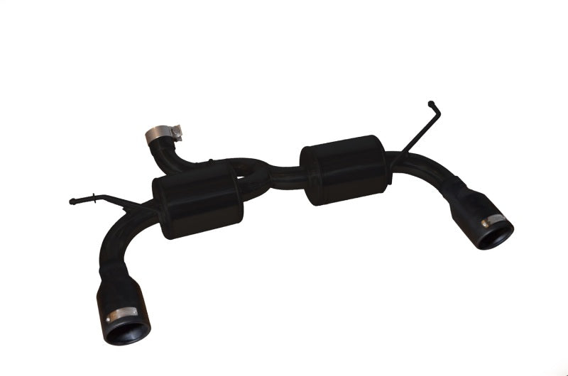 Injen Stealth Black Axle-Back Exhaust - Jeep Wrangler JK 3.6L 3.8L 2007-2017 - Black 4in Tips
