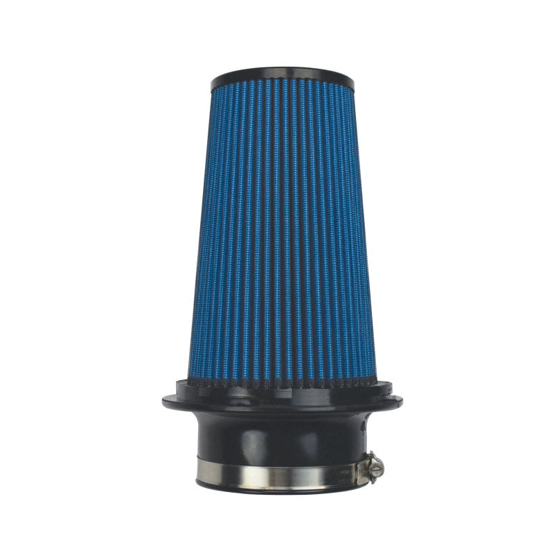 Injen SuperNano-Web Dry Air Filter - 4in Flange ID / 7in Twist-Lock Base / 8.8in Media Height / 5in Top