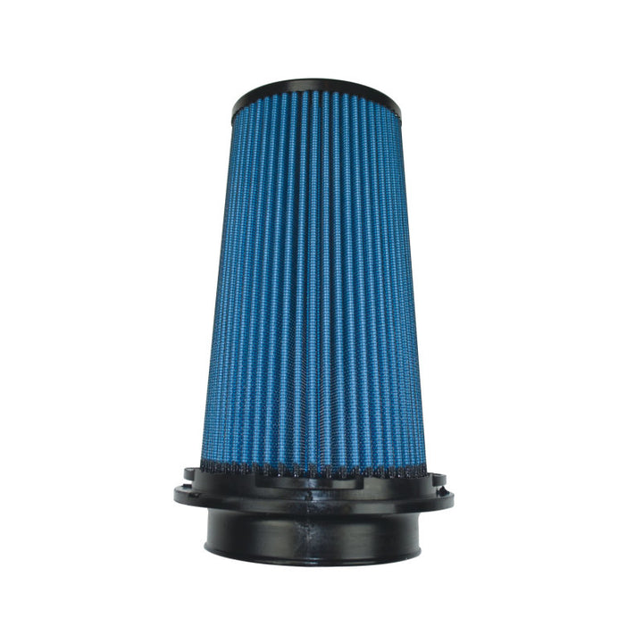 Injen SuperNano-Web Dry Air Filter - 4in Flange ID / 6in Twist-Lock Base / 8.8in Media Height / 4in Top
