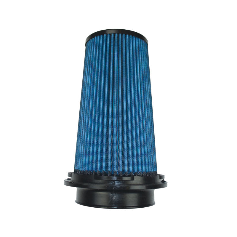 Injen SuperNano-Web Dry Air Filter - 4in Flange ID / 6in Twist-Lock Base / 8.8in Media Height / 4in Top