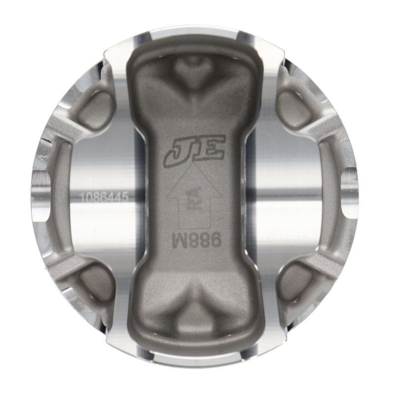 JE Pistons Forged Piston Set - Nissan VR30DDTT 3.0L Twin-Turbo - 86mm STD 10.2:1 CR - Set of 6, view 7