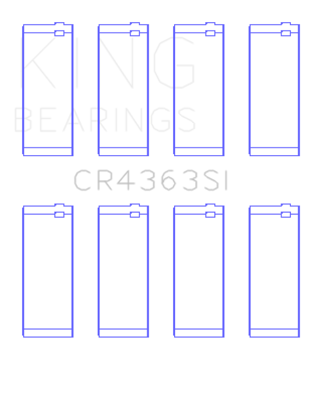 King Connecting Rod Bearing Set - GM 134 DOHC Ecotec 2.2L 2000-2012 (Set of 4)