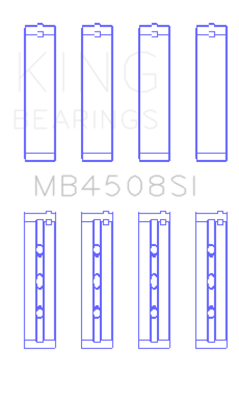 King Main Bearing Set - Acura / Honda J30A/J32A/J35A/J35Z 1997-2018 - Performance, view 2