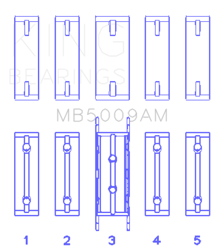 King Main Bearing Set - Ford Fiesta / Fusion 2011-2019, view 2