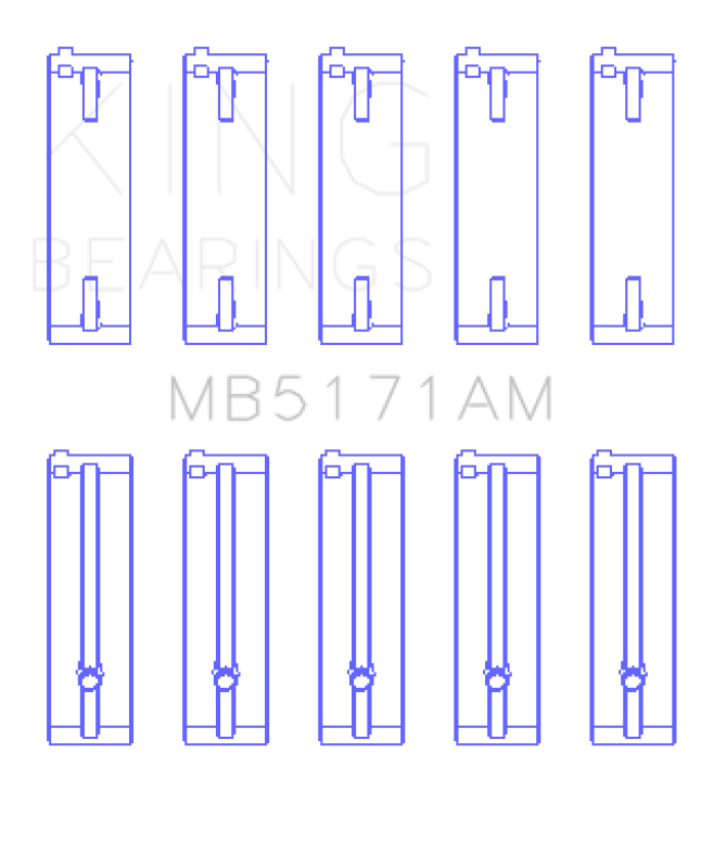 King Main Bearing Set - Ford / Mazda FS-DE / FP / FS L4 DOHC 16V 1993-2002