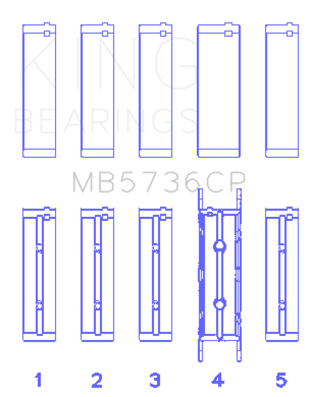 King Main Bearing Set - Ford Powerstroke 6.0L/6.4L Diesel 2004-2010