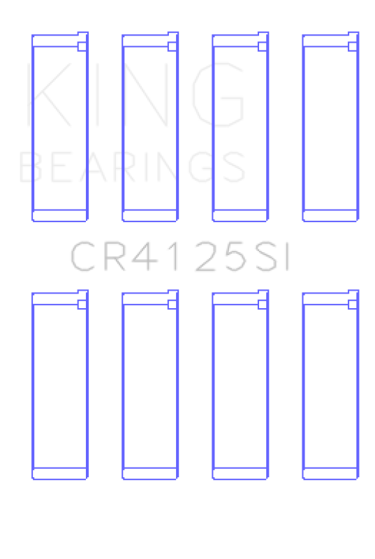 King Rod Bearing Set - Subaru EJ20/EJ22/EJ25 (Including Turbo) 1990-2012 - Silicon Bi-Metal Aluminum, view 2