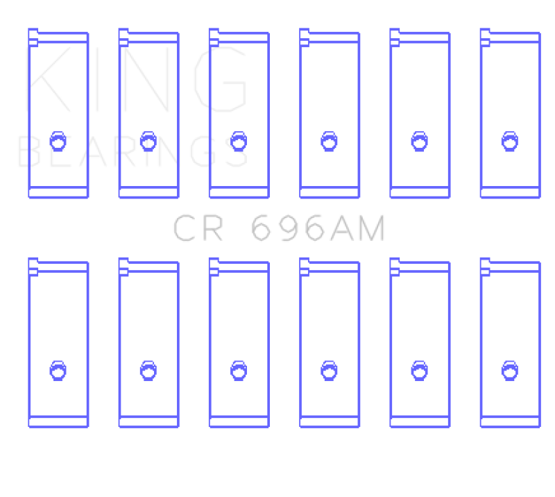 King Rod Bearing Set - Toyota 5ME/5MGE/7MGE/7MGTE 1981-1992 (+0.25mm), view 3
