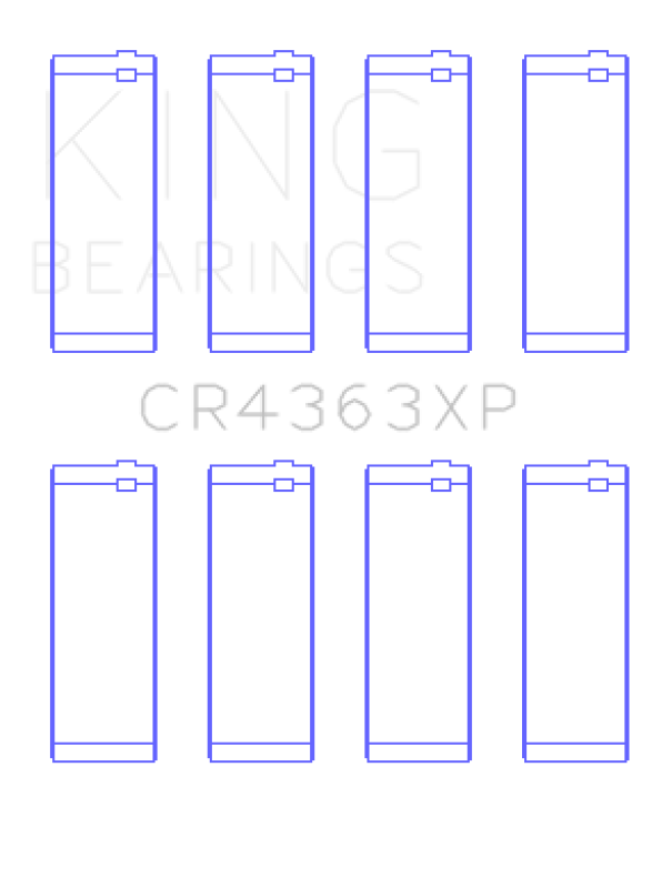 King XP Series Connecting Rod Bearing Set - GM 2.2L DOHC Ecotec 2000-2012 (Set of 4)