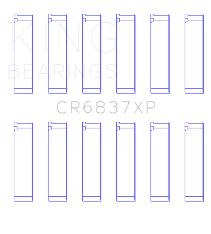 King XP Series Connecting Rod Bearing Set - Honda / Acura J30/J35 1997-2018 (Set of 6)